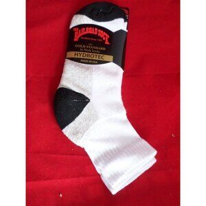 1 Pair Mens Railroad Hydrotec Quarter Arch Support Cushioned Foot Sock 10-13